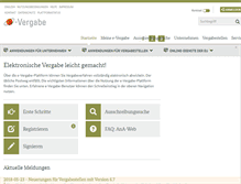 Tablet Screenshot of evergabe-online.de